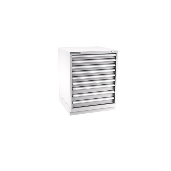 Champion Tool Storage Modular Drawer Cabinet, 9 Drawer, Light Gray, Steel, 28 in W x 28-1/2 in D x 36 in H S15000901ILCFTB-LG - main